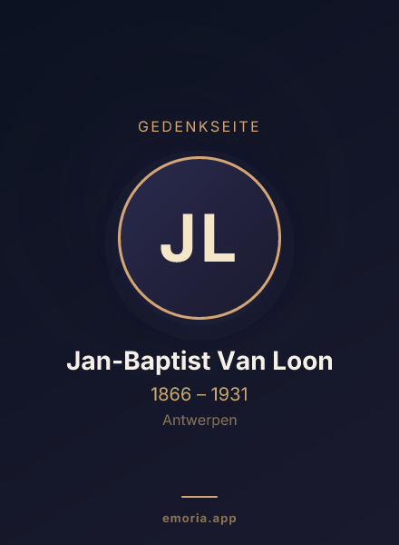 Gedenkportrait von Jan-Baptist Van Loon