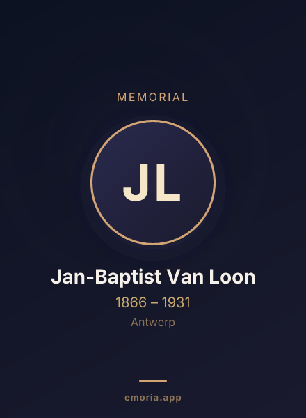 Memorial portrait of Jan-Baptist Van Loon