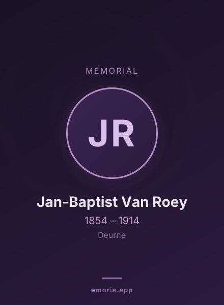 Memorial portrait of Jan-Baptist Van Roey