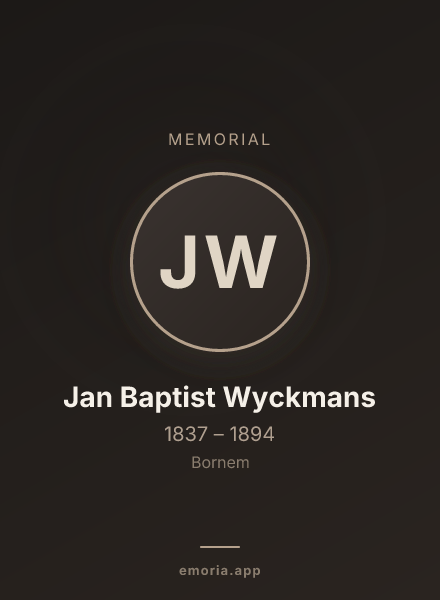 Memorial portrait of Jan Baptist Wyckmans
