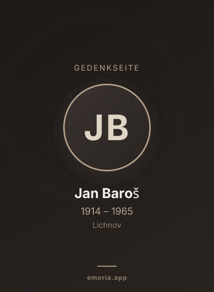 Gedenkportrait von Jan Baroš