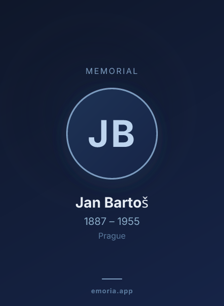 Memorial portrait of Jan Bartoš