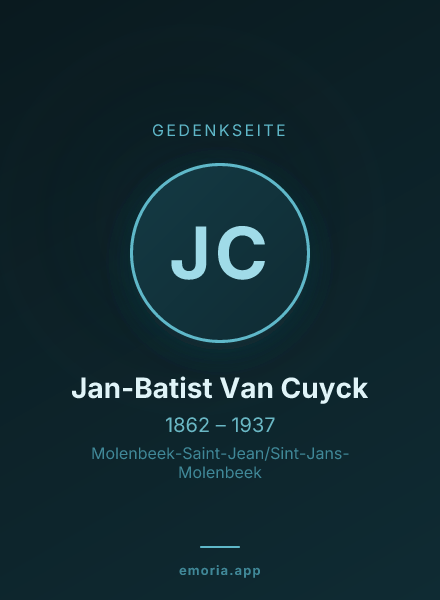 Gedenkportrait von Jan-Batist Van Cuyck