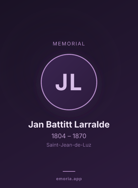 Memorial portrait of Jan Battitt Larralde