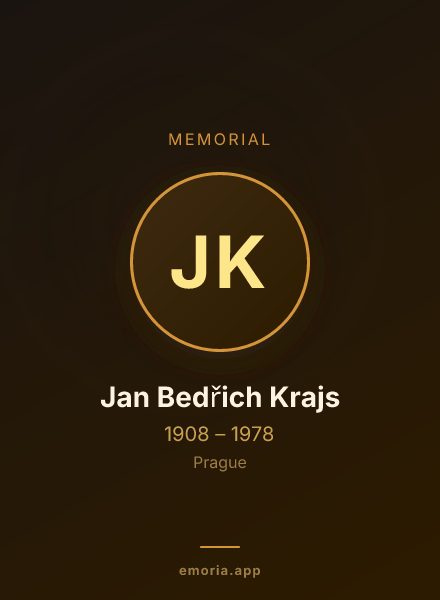 Memorial portrait of Jan Bedřich Krajs