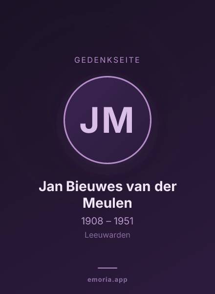 Gedenkportrait von Jan Bieuwes van der Meulen
