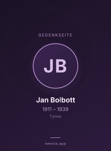 Gedenkportrait von Jan Bołbott