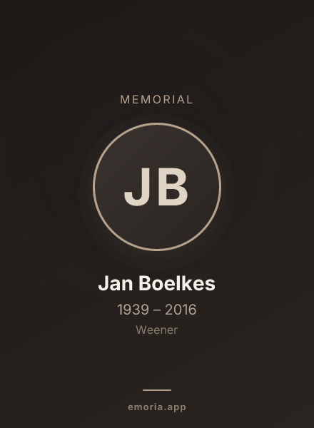 Memorial portrait of Jan Boelkes