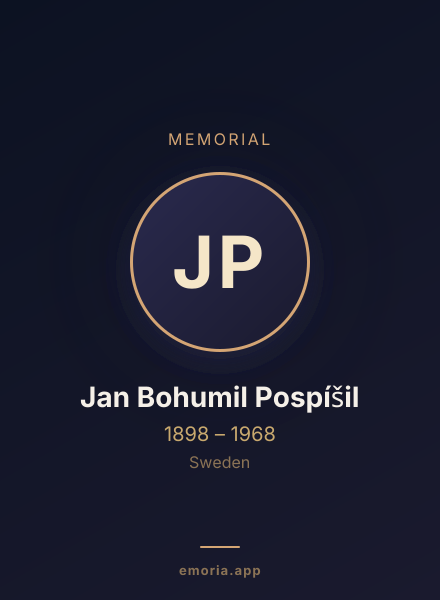 Memorial portrait of Jan Bohumil Pospíšil
