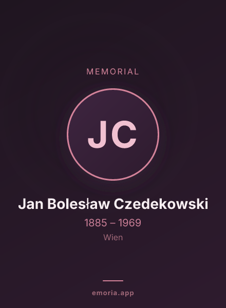 Memorial portrait of Jan Bolesław Czedekowski