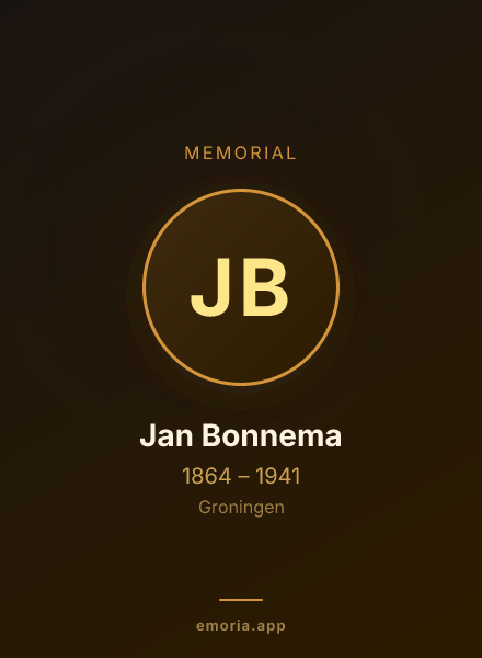 Memorial portrait of Jan Bonnema