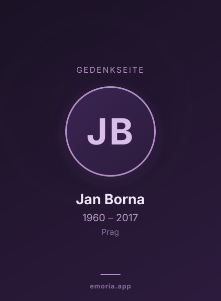Gedenkportrait von Jan Borna