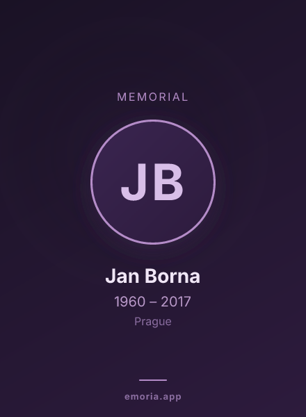 Memorial portrait of Jan Borna