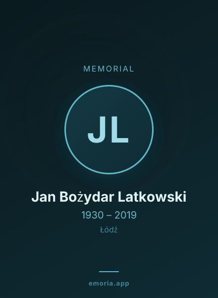 Memorial portrait of Jan Bożydar Latkowski