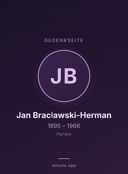 Gedenkportrait von Jan Bracławski-Herman