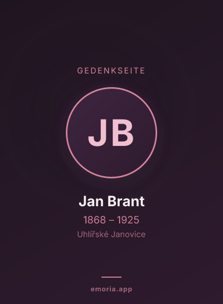 Gedenkportrait von Jan Brant
