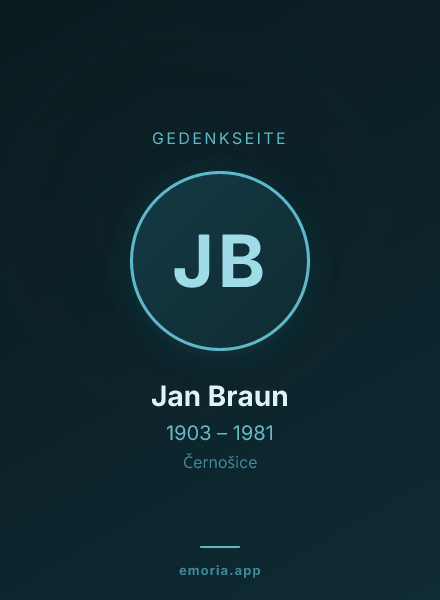 Gedenkportrait von Jan Braun