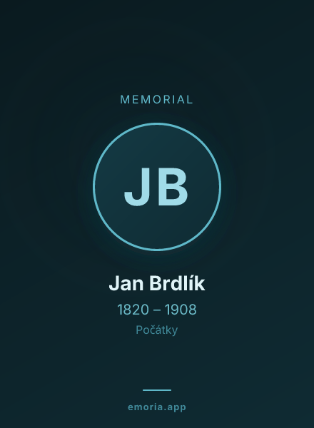 Memorial portrait of Jan Brdlík