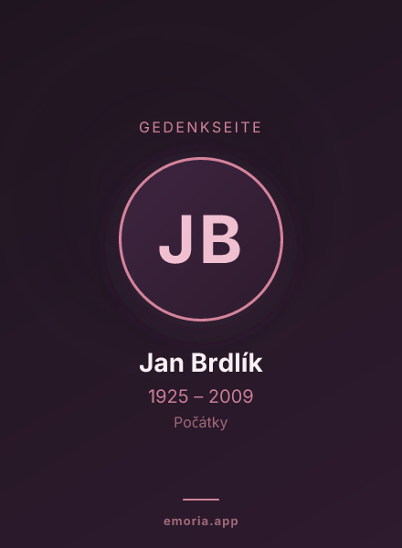 Gedenkportrait von Jan Brdlík