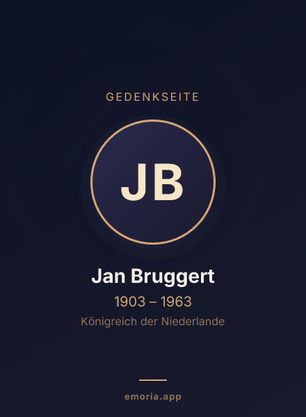 Gedenkportrait von Jan Bruggert