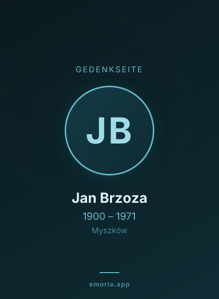 Gedenkportrait von Jan Brzoza