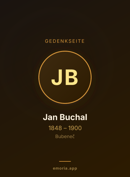Gedenkportrait von Jan Buchal