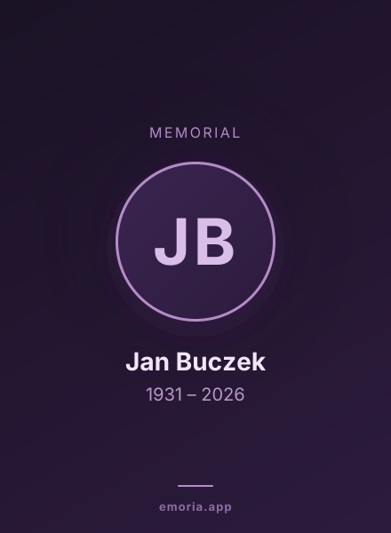 Memorial portrait of Jan Buczek
