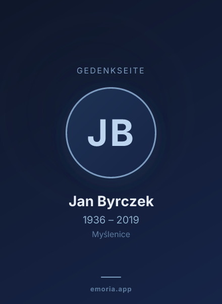 Gedenkportrait von Jan Byrczek