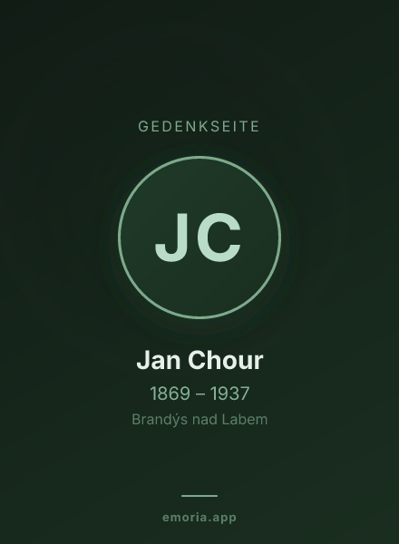 Gedenkportrait von Jan Chour