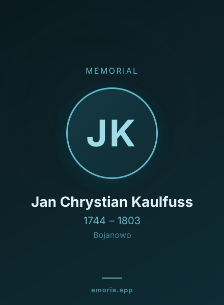 Memorial portrait of Jan Chrystian Kaulfuss
