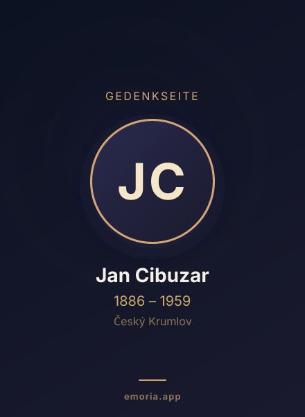 Gedenkportrait von Jan Cibuzar