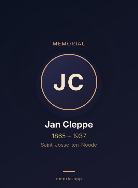 Memorial portrait of Jan Cleppe