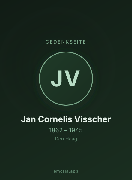 Gedenkportrait von Jan Cornelis Visscher