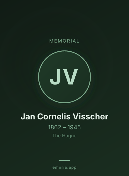 Memorial portrait of Jan Cornelis Visscher