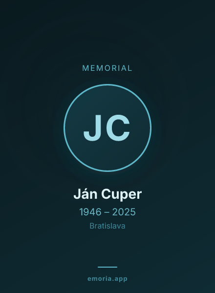 Memorial portrait of Ján Cuper