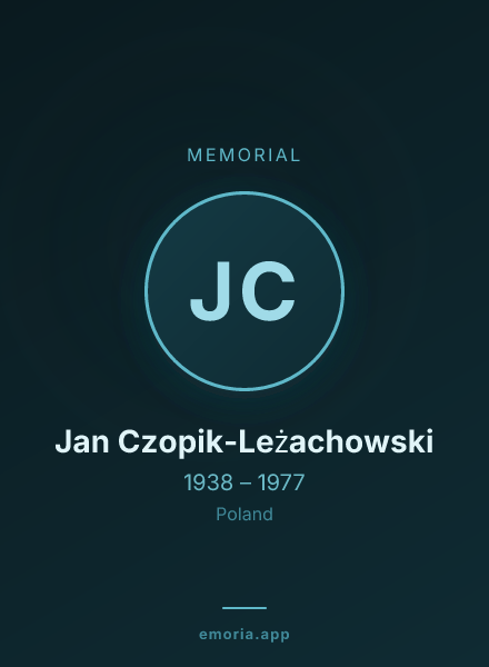 Memorial portrait of Jan Czopik-Leżachowski