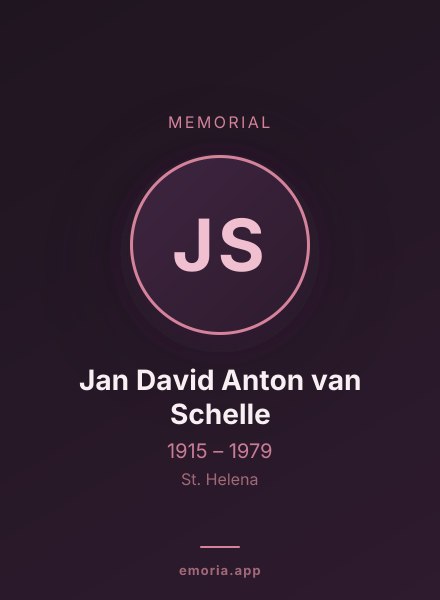 Memorial portrait of Jan David Anton van Schelle