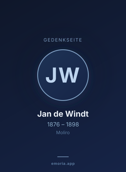 Gedenkportrait von Jan de Windt
