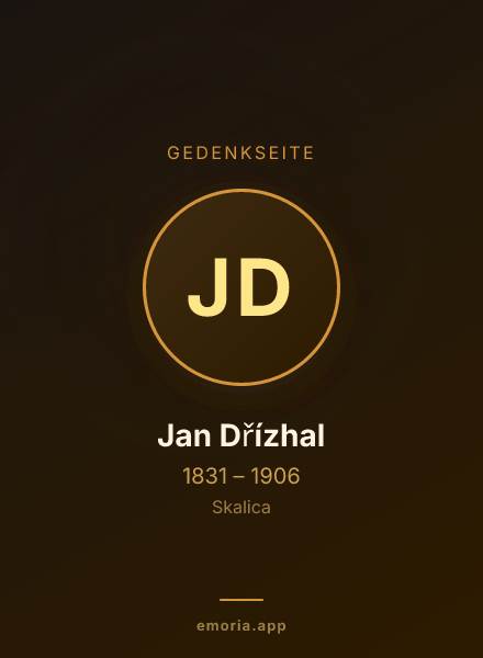 Gedenkportrait von Jan Dřízhal