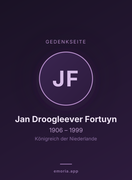 Gedenkportrait von Jan Droogleever Fortuyn