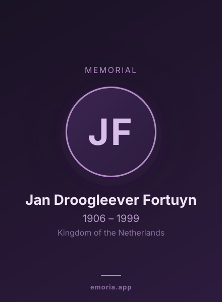 Memorial portrait of Jan Droogleever Fortuyn
