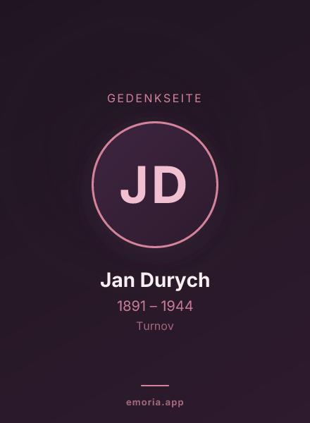 Gedenkportrait von Jan Durych