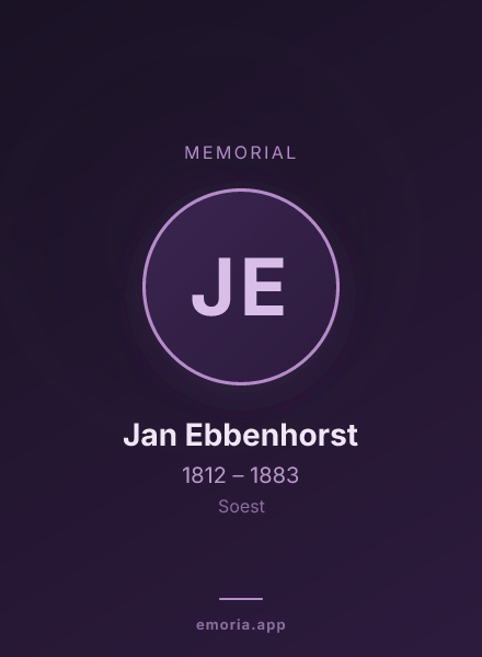 Memorial portrait of Jan Ebbenhorst