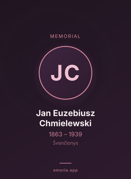 Memorial portrait of Jan Euzebiusz Chmielewski