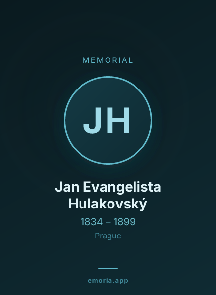 Memorial portrait of Jan Evangelista Hulakovský