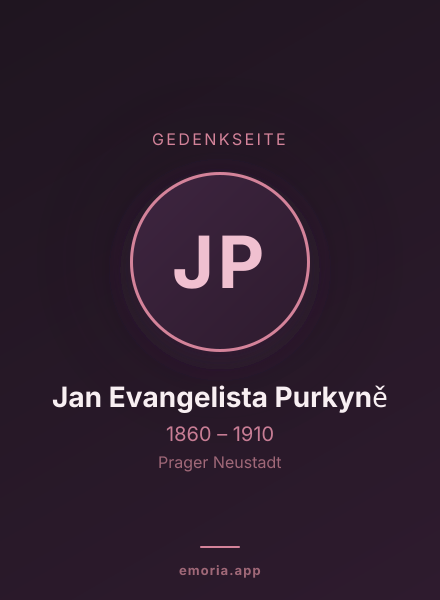 Gedenkportrait von Jan Evangelista Purkyně