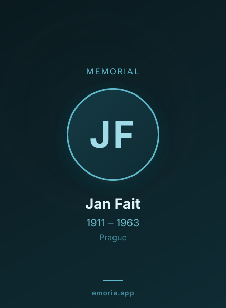 Memorial portrait of Jan Fait