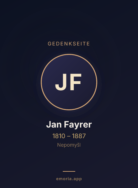 Gedenkportrait von Jan Fayrer
