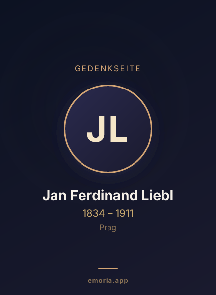 Gedenkportrait von Jan Ferdinand Liebl