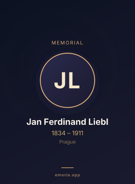 Memorial portrait of Jan Ferdinand Liebl